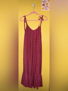 India Collection Emerson Tie-Shoulder Maxi Dress